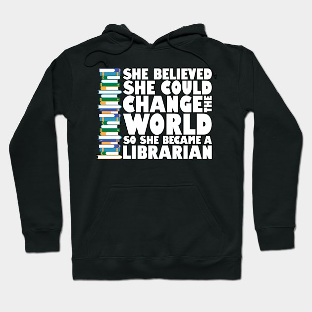 Woman Librarian Hoodie by TheBestHumorApparel